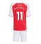 Arsenal Gabriel Martinelli #11 Replika Hemmatröja Barn 2025-26 Kortärmad (+ byxor)