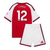 Arsenal Jurrien Timber #12 Replika Hemmatröja Barn 2026-27 Kortärmad (+ byxor)