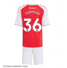 Arsenal Martin Zubimendi #36 Replika Hemmatröja Barn 2025-26 Kortärmad (+ byxor)