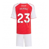 Arsenal Mikel Merino #23 Replika Hemmatröja Barn 2025-26 Kortärmad (+ byxor)