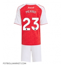 Arsenal Mikel Merino #23 Replika Hemmatröja Barn 2025-26 Kortärmad (+ byxor)