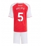 Arsenal Piero Hincapie #5 Replika Hemmatröja Barn 2025-26 Kortärmad (+ byxor)