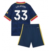 Arsenal Riccardo Calafiori #33 Replika Bortatröja Barn 2026-27 Kortärmad (+ byxor)