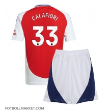 Arsenal Riccardo Calafiori #33 Replika Hemmatröja Barn 2024-25 Kortärmad (+ byxor)
