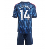 Arsenal Viktor Gyokeres #14 Replika Bortatröja Barn 2025-26 Kortärmad (+ byxor)
