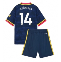 Arsenal Viktor Gyokeres #14 Replika Bortatröja Barn 2026-27 Kortärmad (+ byxor)