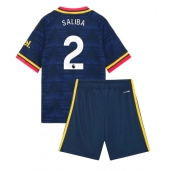 Arsenal William Saliba #2 Replika Bortatröja Barn 2026-27 Kortärmad (+ byxor)