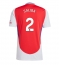 Arsenal William Saliba #2 Replika Hemmatröja 2024-25 Kortärmad
