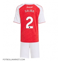 Arsenal William Saliba #2 Replika Hemmatröja Barn 2025-26 Kortärmad (+ byxor)