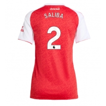 Arsenal William Saliba #2 Replika Hemmatröja Dam 2025-26 Kortärmad