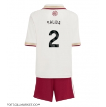 Arsenal William Saliba #2 Replika Tredjetröja Barn 2025-26 Kortärmad (+ byxor)