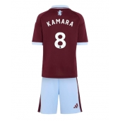 Aston Villa Boubacar Kamara #8 Replika Hemmatröja Barn 2026-27 Kortärmad (+ byxor)