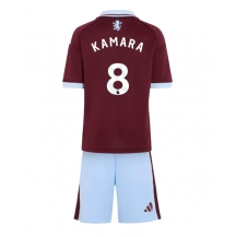 Aston Villa Boubacar Kamara #8 Replika Hemmatröja Barn 2026-27 Kortärmad (+ byxor)