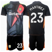 Aston Villa Emiliano Martinez #23 Målvakt Replika Bortatröja Barn 2024-25 Kortärmad (+ byxor)