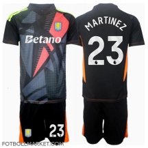 Aston Villa Emiliano Martinez #23 Målvakt Replika Bortatröja Barn 2024-25 Kortärmad (+ byxor)