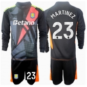Aston Villa Emiliano Martinez #23 Målvakt Replika Bortatröja Barn 2024-25 Långärmad (+ byxor)