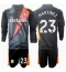 Aston Villa Emiliano Martinez #23 Målvakt Replika Bortatröja Barn 2024-25 Långärmad (+ byxor)