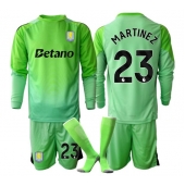 Aston Villa Emiliano Martinez #23 Målvakt Replika Bortatröja Barn 2025-26 Långärmad (+ byxor)