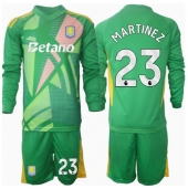 Aston Villa Emiliano Martinez #23 Målvakt Replika Hemmatröja Barn 2024-25 Långärmad (+ byxor)