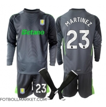 Aston Villa Emiliano Martinez #23 Målvakt Replika Hemmatröja Barn 2025-26 Långärmad (+ byxor)