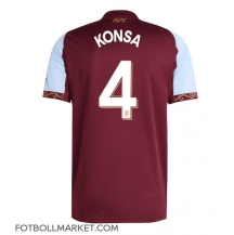 Aston Villa Ezri Konsa #4 Replika Hemmatröja 2025-26 Kortärmad