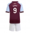 Aston Villa Harvey Elliott #9 Replika Hemmatröja Barn 2025-26 Kortärmad (+ byxor)