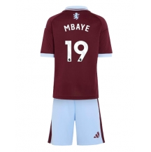 Aston Villa Ibrahim Mbaye #19 Replika Hemmatröja Barn 2026-27 Kortärmad (+ byxor)