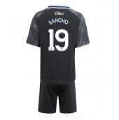 Aston Villa Jadon Sancho #19 Replika Bortatröja Barn 2025-26 Kortärmad (+ byxor)