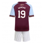 Aston Villa Jadon Sancho #19 Replika Hemmatröja Barn 2025-26 Kortärmad (+ byxor)