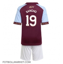 Aston Villa Jadon Sancho #19 Replika Hemmatröja Barn 2025-26 Kortärmad (+ byxor)