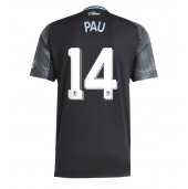Aston Villa Pau Torres #14 Replika Bortatröja 2025-26 Kortärmad