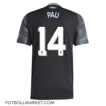 Aston Villa Pau Torres #14 Replika Bortatröja 2025-26 Kortärmad