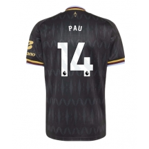 Aston Villa Pau Torres #14 Replika Bortatröja 2026-27 Kortärmad