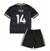 Aston Villa Pau Torres #14 Replika Bortatröja Barn 2026-27 Kortärmad (+ byxor)