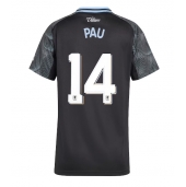 Aston Villa Pau Torres #14 Replika Bortatröja Dam 2025-26 Kortärmad