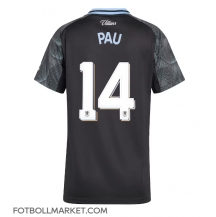 Aston Villa Pau Torres #14 Replika Bortatröja Dam 2025-26 Kortärmad