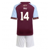 Aston Villa Pau Torres #14 Replika Hemmatröja Barn 2025-26 Kortärmad (+ byxor)