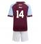 Aston Villa Pau Torres #14 Replika Hemmatröja Barn 2025-26 Kortärmad (+ byxor)