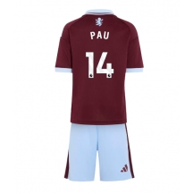 Aston Villa Pau Torres #14 Replika Hemmatröja Barn 2026-27 Kortärmad (+ byxor)