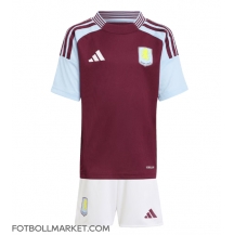 Aston Villa Replika Hemmatröja Barn 2024-25 Kortärmad (+ byxor)