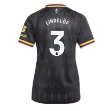 Aston Villa Victor Lindelof #3 Replika Bortatröja Dam 2026-27 Kortärmad