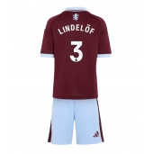 Aston Villa Victor Lindelof #3 Replika Hemmatröja Barn 2026-27 Kortärmad (+ byxor)