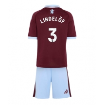 Aston Villa Victor Lindelof #3 Replika Hemmatröja Barn 2026-27 Kortärmad (+ byxor)