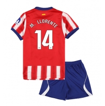 Atletico Madrid Marcos Llorente #14 Replika Hemmatröja Barn 2026-27 Kortärmad (+ byxor)