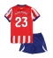 Atletico Madrid Morten Hjulmand #23 Replika Hemmatröja Barn 2026-27 Kortärmad (+ byxor)