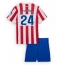 Atletico Madrid Robin Le Normand #24 Replika Hemmatröja Barn 2025-26 Kortärmad (+ byxor)