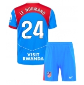 Atletico Madrid Robin Le Normand #24 Replika Tredjetröja Barn 2025-26 Kortärmad (+ byxor)