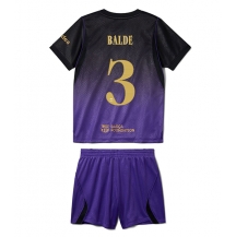 Barcelona Alejandro Balde #3 Replika Bortatröja Barn 2026-27 Kortärmad (+ byxor)