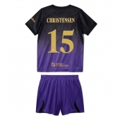 Barcelona Andreas Christensen #15 Replika Bortatröja Barn 2026-27 Kortärmad (+ byxor)