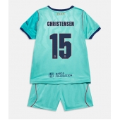 Barcelona Andreas Christensen #15 Replika Tredjetröja Barn 2026-27 Kortärmad (+ byxor)